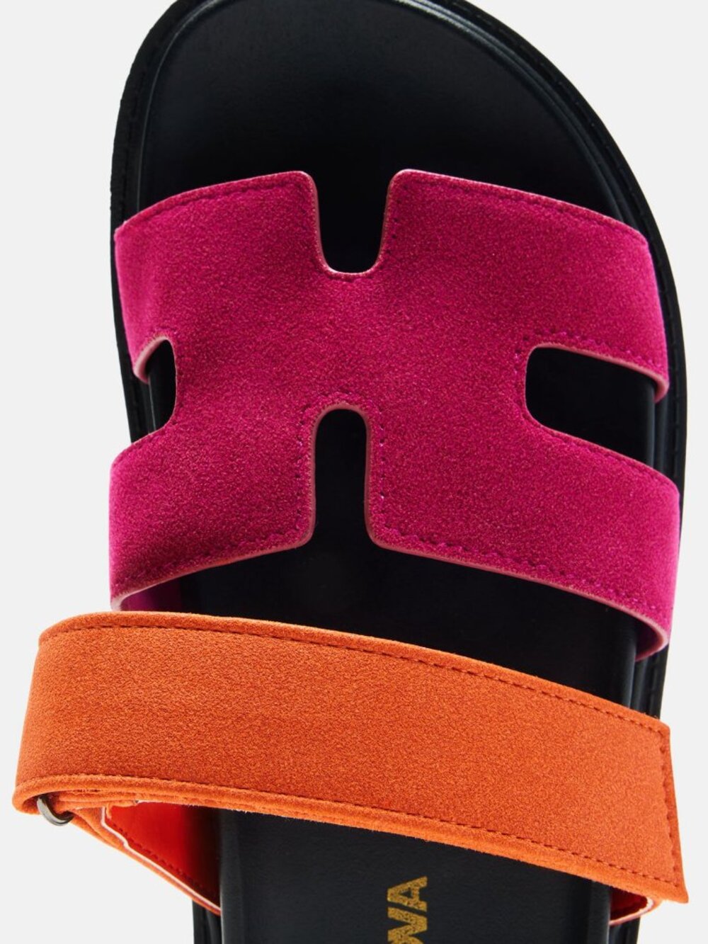 NWOT Agnes Flat Sandals - Pink/combo Sz 7 - Picture 3 of 8